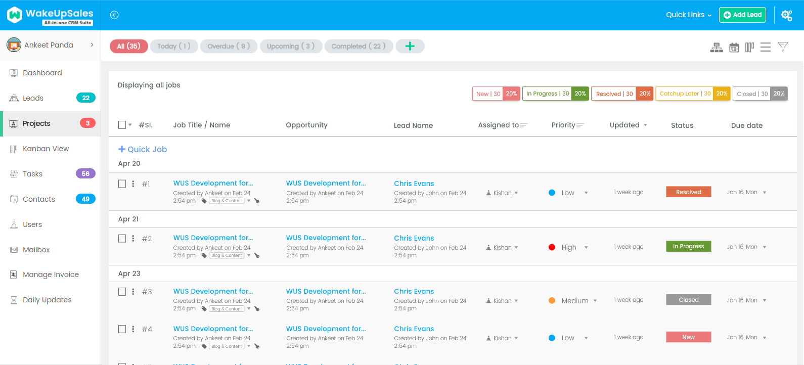 Project ListLead Project Management Plugin: Released!