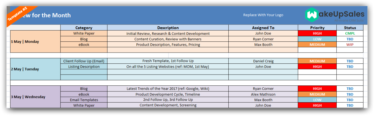 Templates 2 2Top 3 Marketing Content Calendar Templates to Use