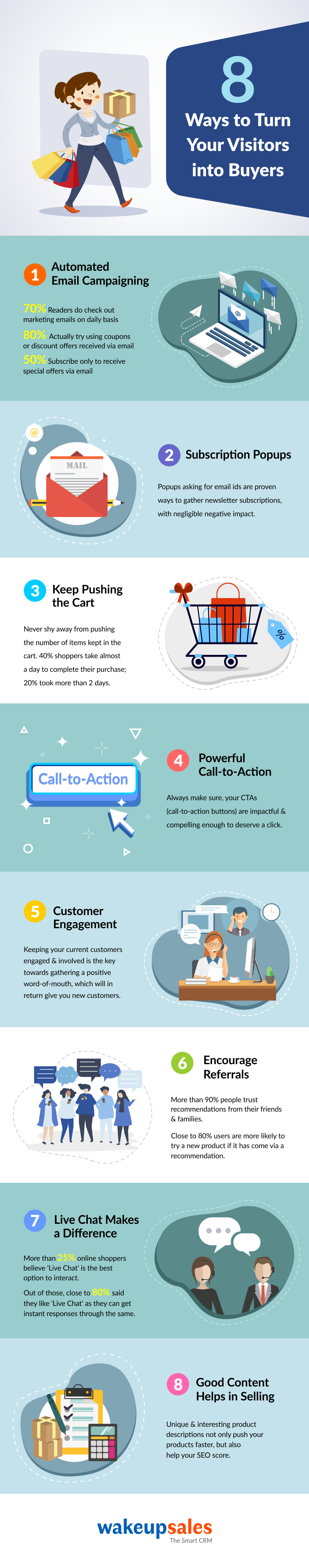 8 Marketing Tactics that turns Shoppers into Buyers infographic8 Simple Ways To Convert Your Visitors Into Customers